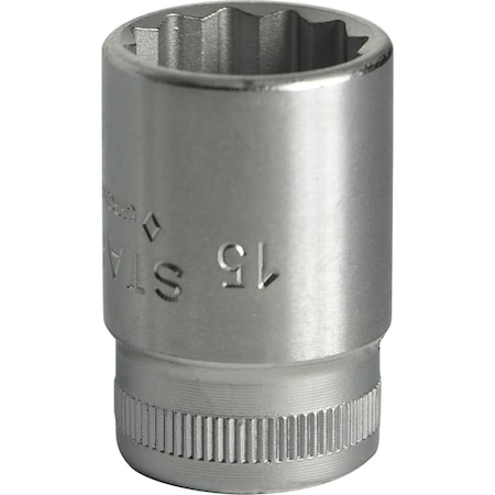 Stahlwille Tools 10 mm (3/8") Socket Size 15 mm L.31 mm, 2010015 02010015